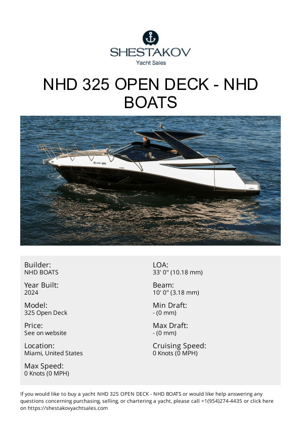 NHD 325 Open Deck - 325 Open Deck - 2025