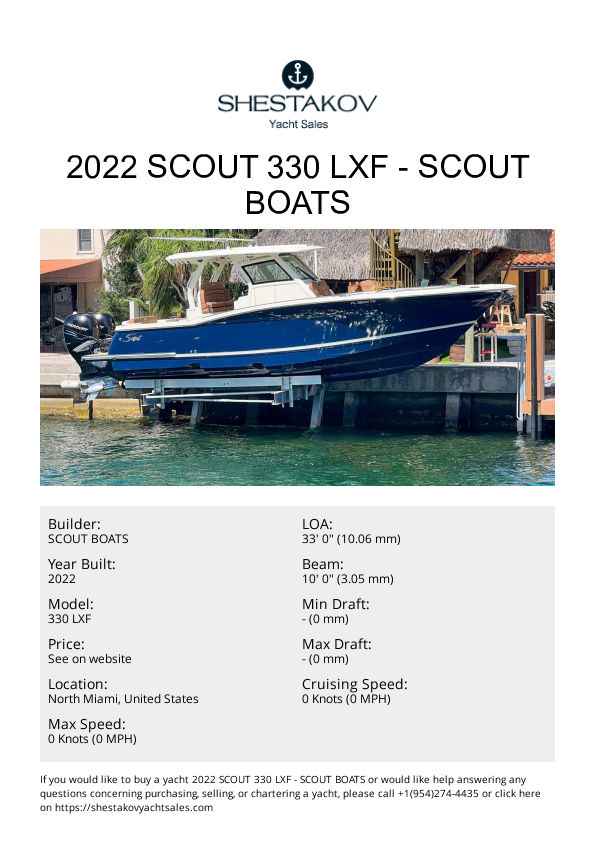2022 Scout 330 LXF - 330 LXF - 2022