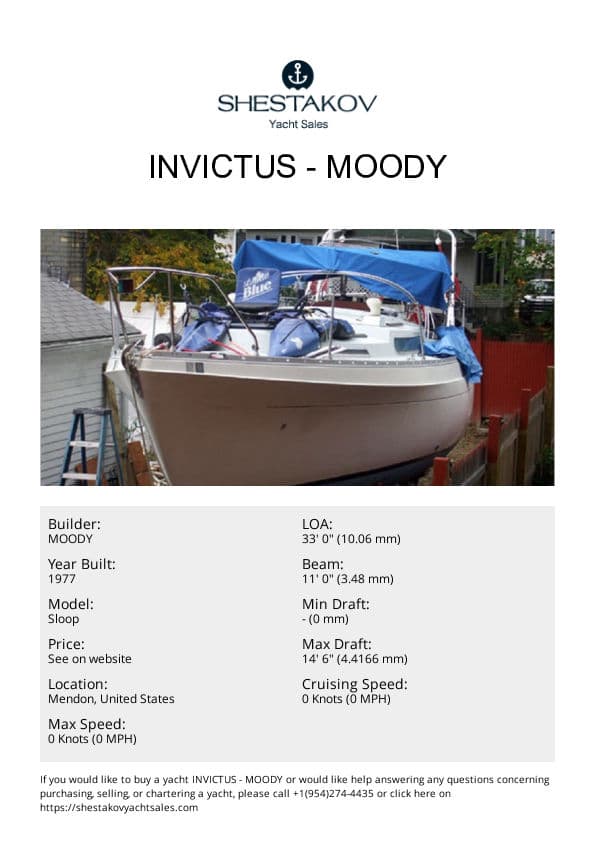INVICTUS - Sloop - 1977