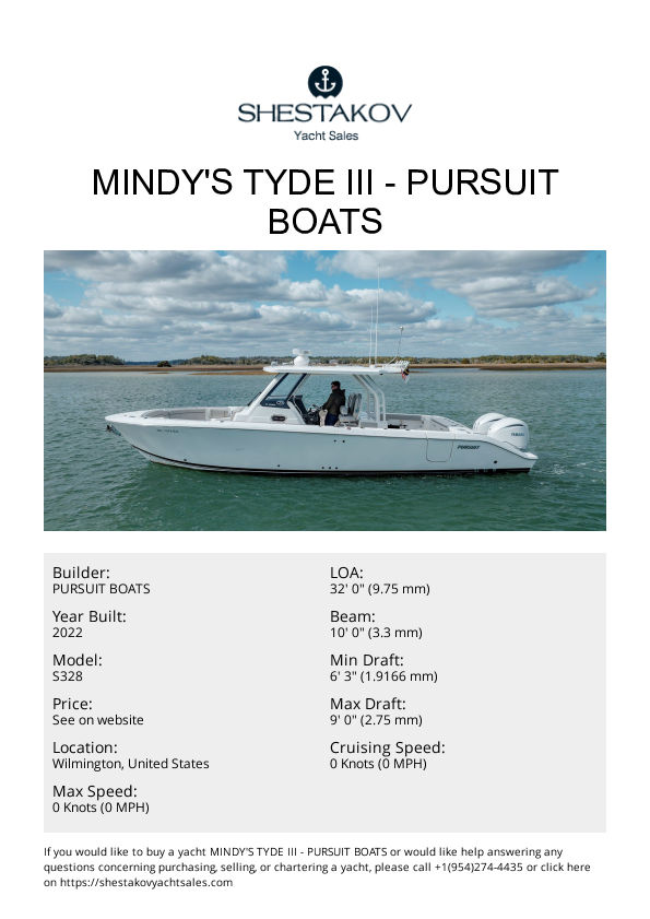 MIndy's Tyde III - S328 - 2022