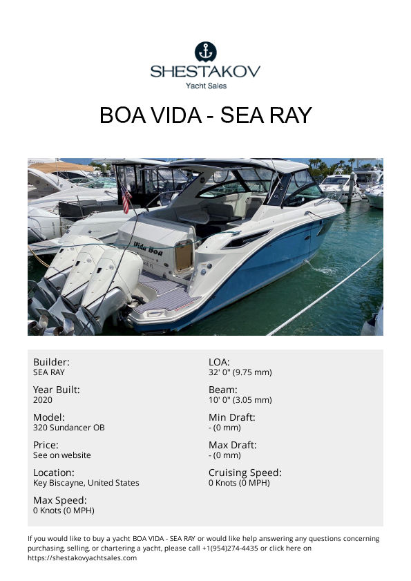 Boa Vida - 320 Sundancer OB - 2021