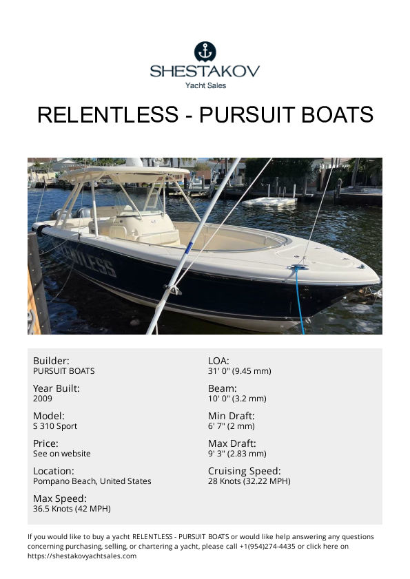 Relentless - S 310 Sport - 2009