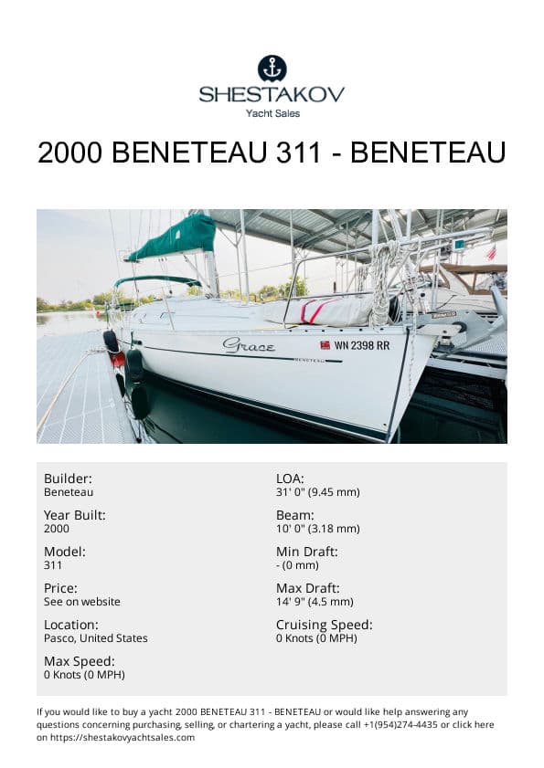 2000 Beneteau 311 - 311 - 2000