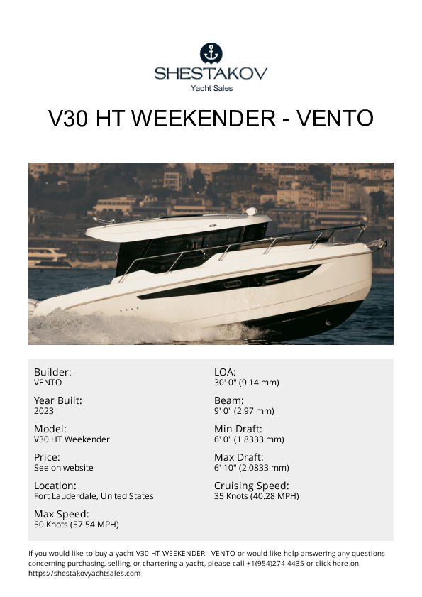 V30 HT Weekender - V30 HT Weekender - 2023