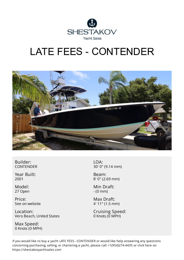Late Fees - 27 Open - 2001