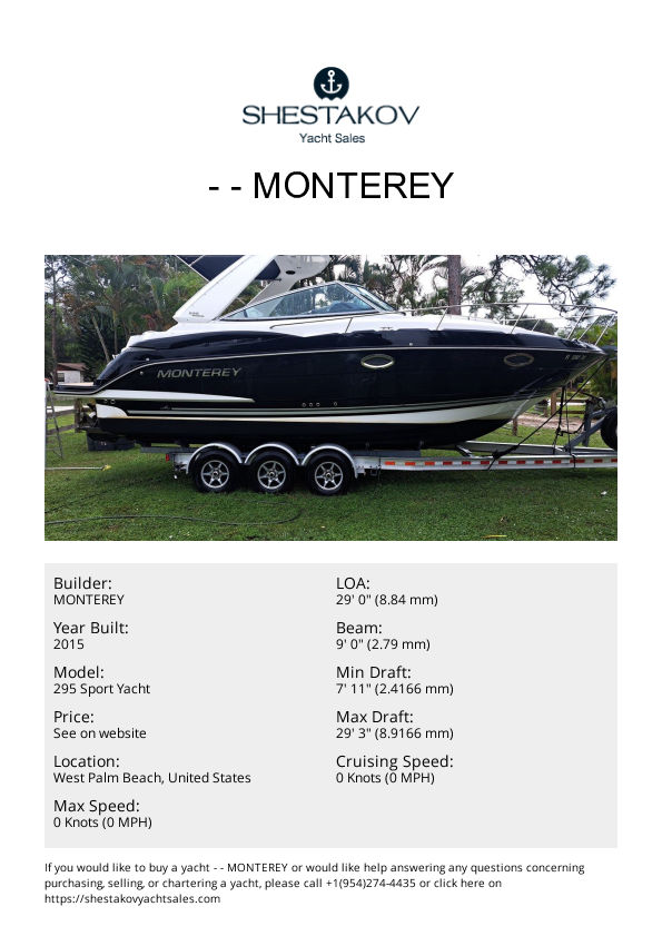 - - 295 Sport Yacht - 2015