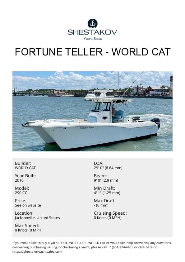 Fortune Teller - 290 CC - 2010