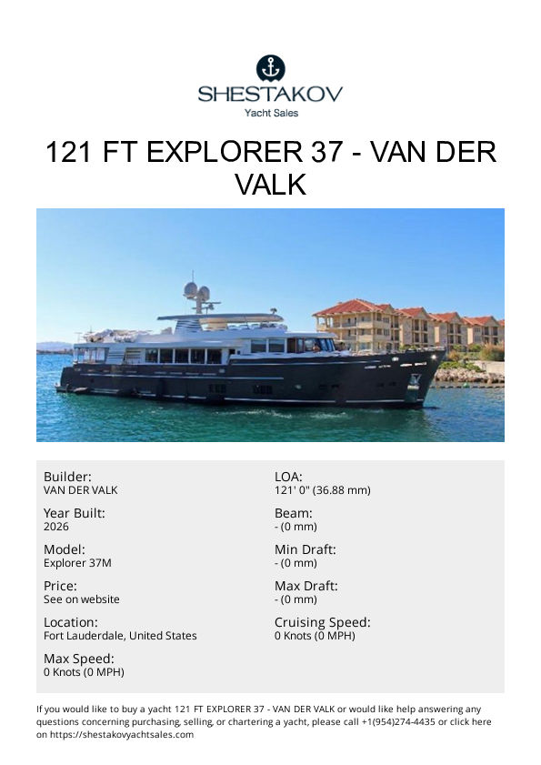 121 ft Explorer 37 - Explorer 37M - 2026