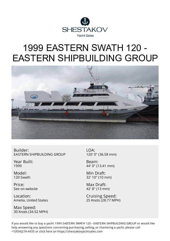 1999 Eastern Swath 120 - 120 Swath - 1999