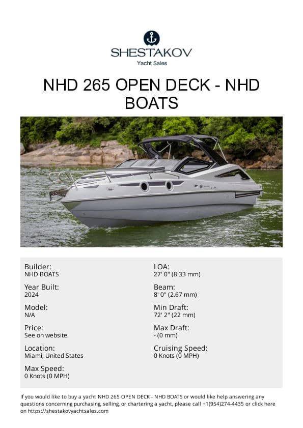 NHD 265 Open Deck - undefined - 2025