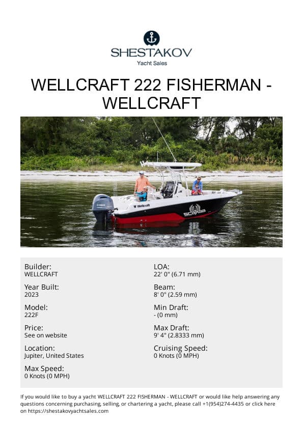 Wellcraft 222F - 222F - 2023