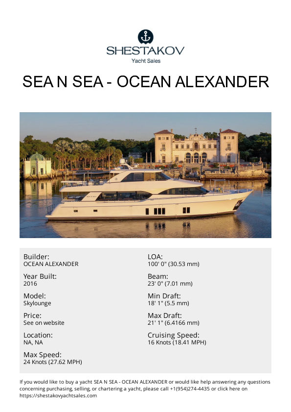 SEA N SEA - Skylounge - 2016