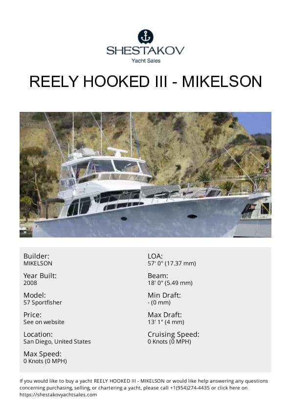 Reely Hooked III - 57 Sportfisher - 2008