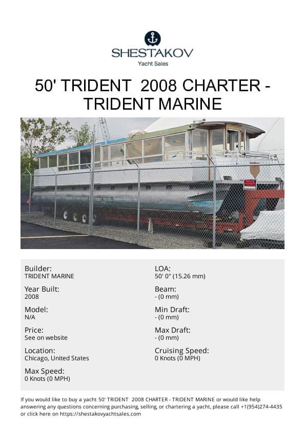50' Trident  2008 Charter - undefined - 2008
