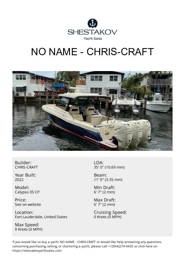 No Name - Calypso 35 CP - 2022