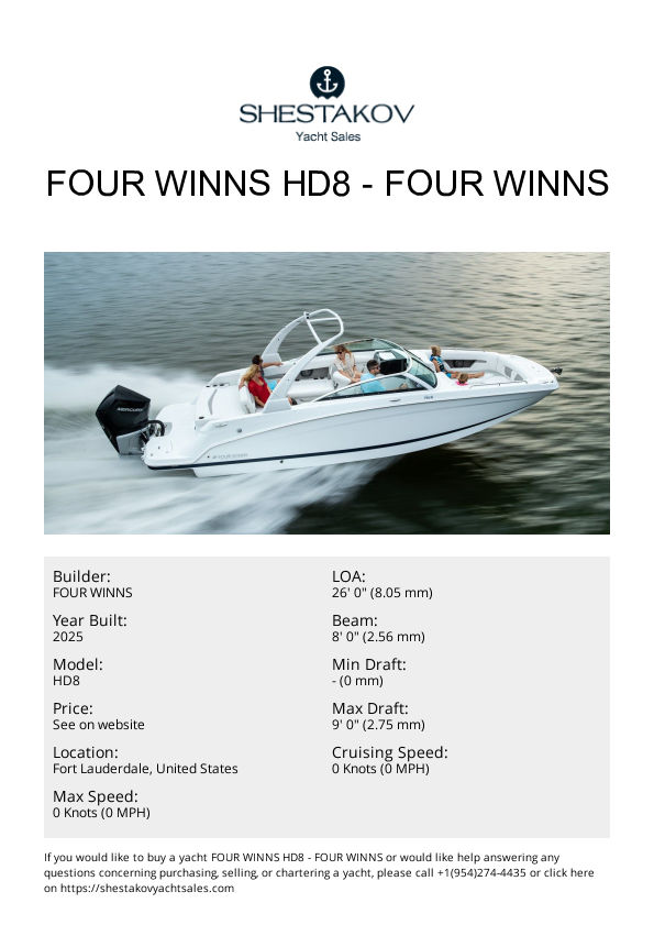 Four Winns HD8 - HD8 - 2026
