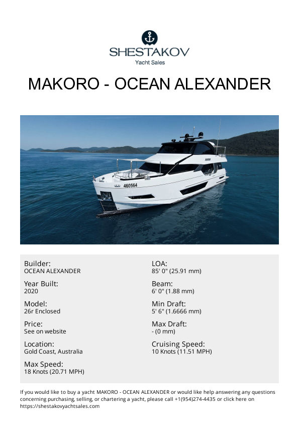 MAKORO - 26r Enclosed - 2020