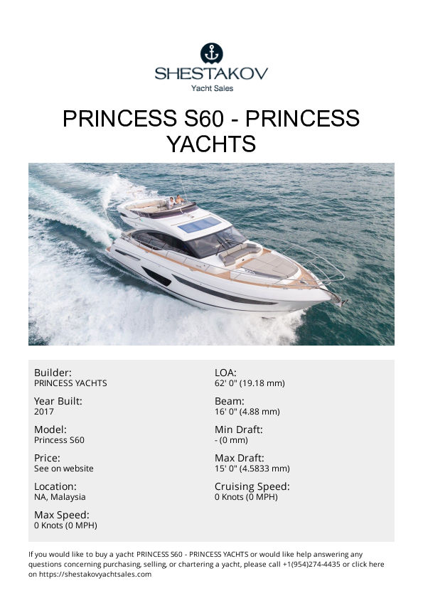Princess S60 - Princess S60 - 2017