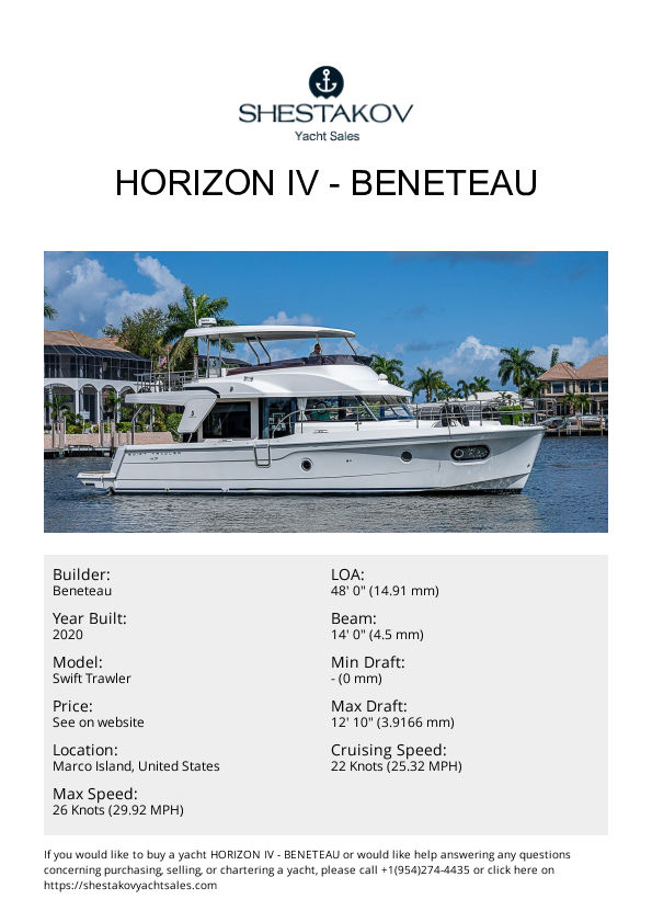 HORIZON IV - Swift Trawler - 2020
