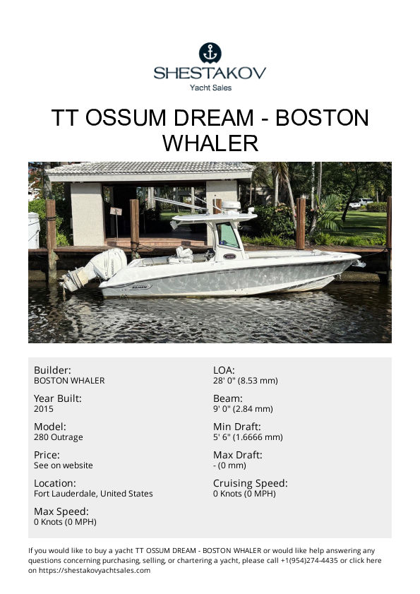 TT OSSUM DREAM - 280 Outrage - 2016