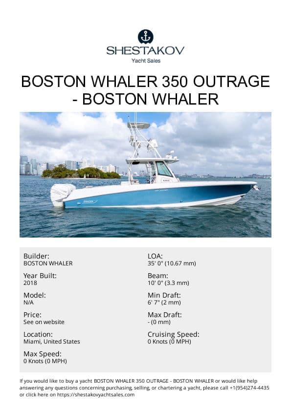 Boston Whaler 350 Outrage - undefined - 2018