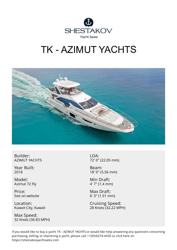 TK - Azimut 72 Fly - 2018