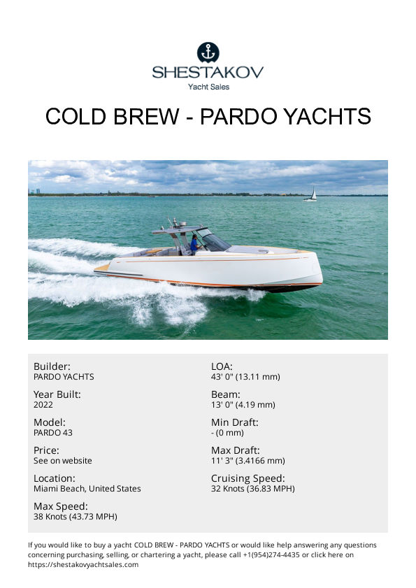 COLD BREW - PARDO 43 - 2022