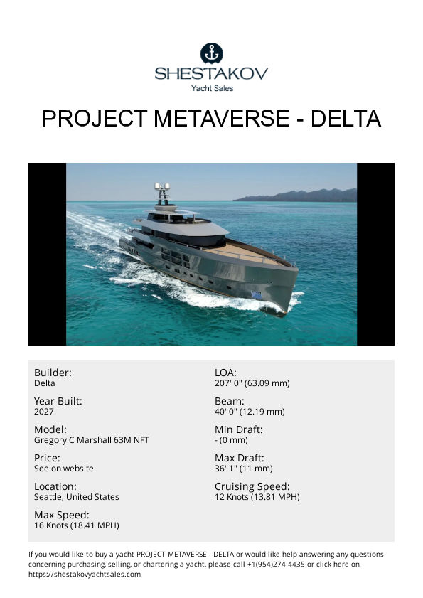 PROJECT METAVERSE - Gregory C Marshall 63M NFT - 2028