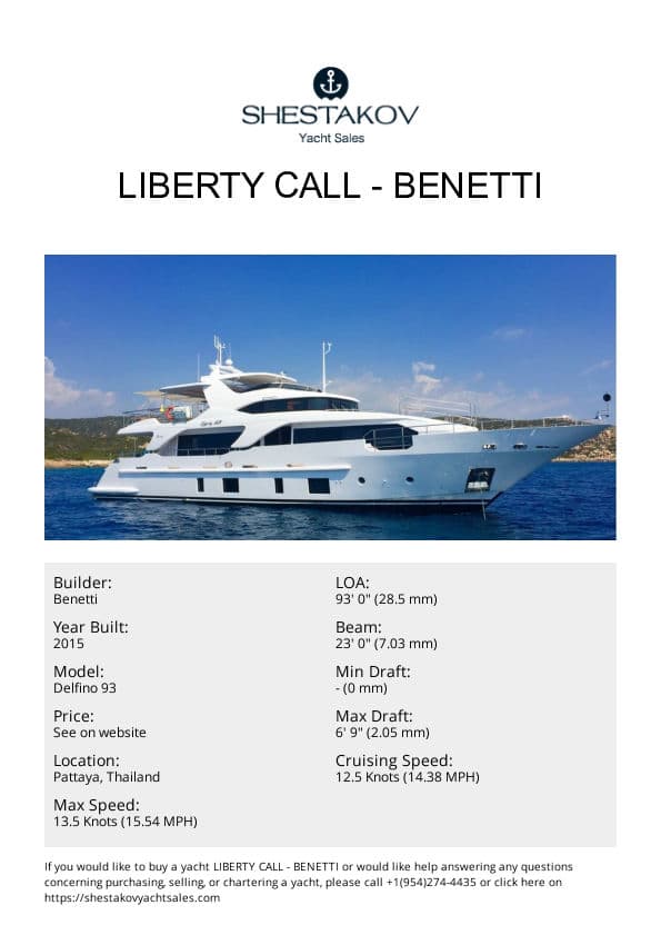Liberty Call - Delfino 93 - 2015