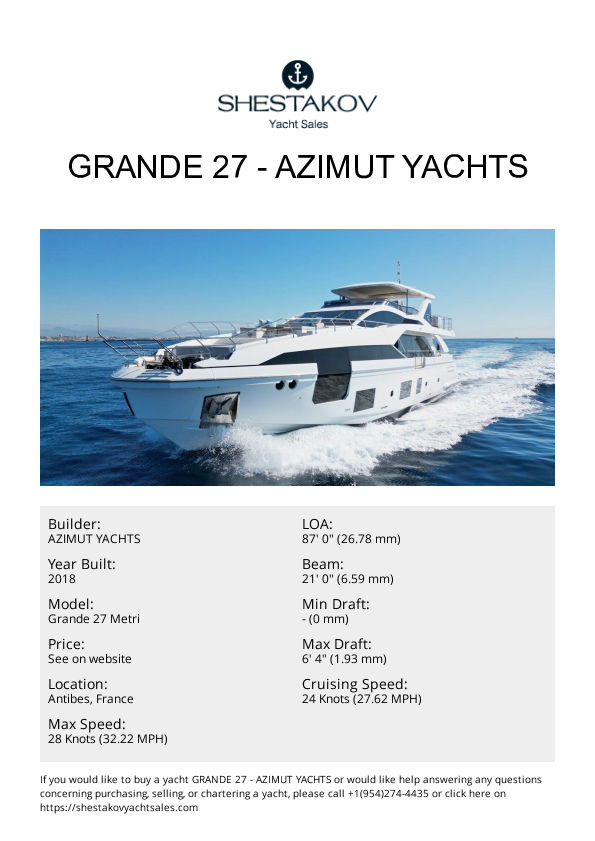 Grande 27 - Grande 27 Metri - 2018