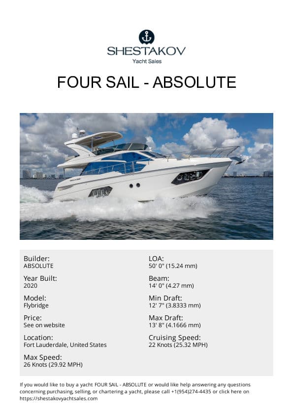 Four Sail - Flybridge - 2020