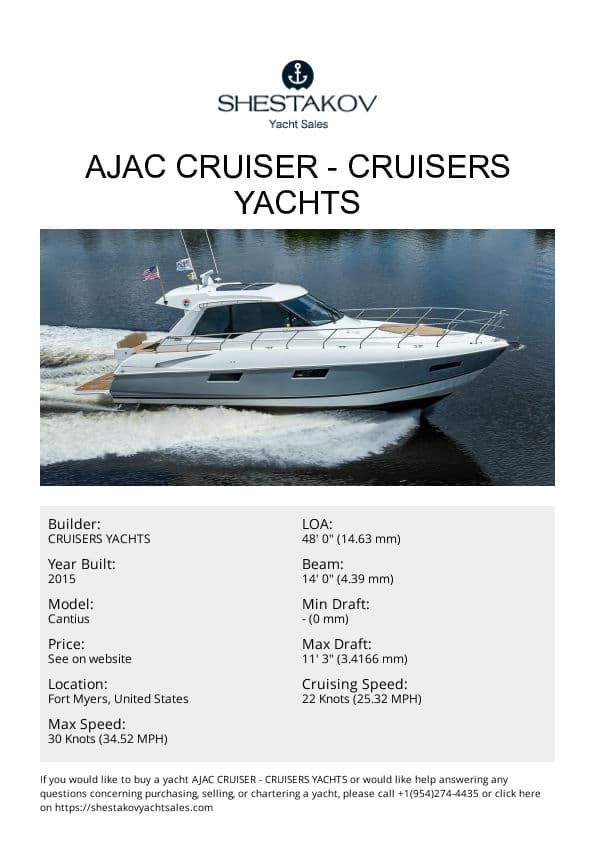 AJAC CRUISER - Cantius - 2015