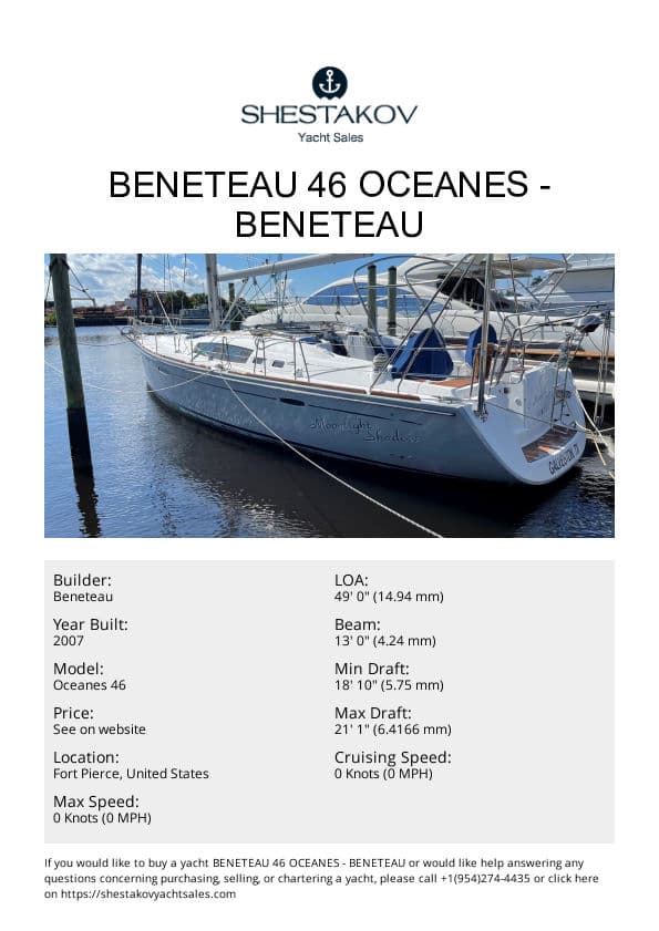 Beneteau 46 Oceanes - Oceanes 46 - 2007