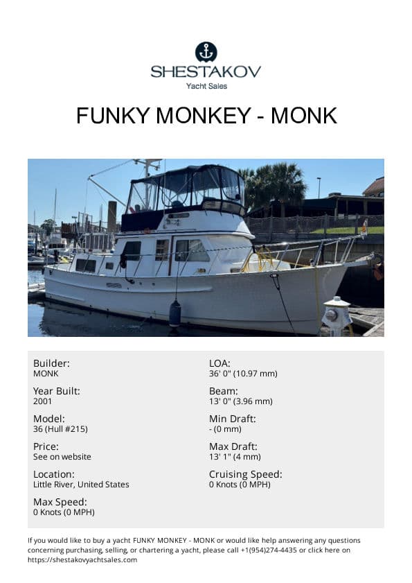 Funky Monkey - 36 (Hull #215) - 2001