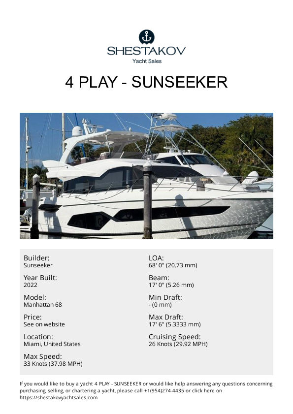 4 Play - Manhattan 68 - 2022