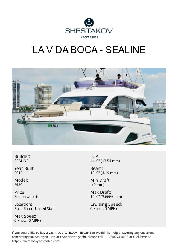 La Vida Boca - F430 - 2019