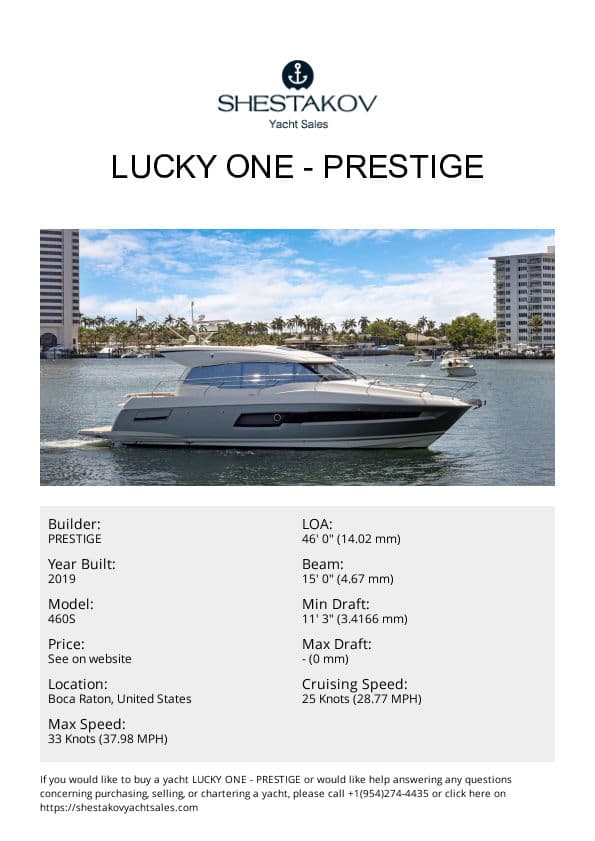 LUCKY ONE - 460S - 2020