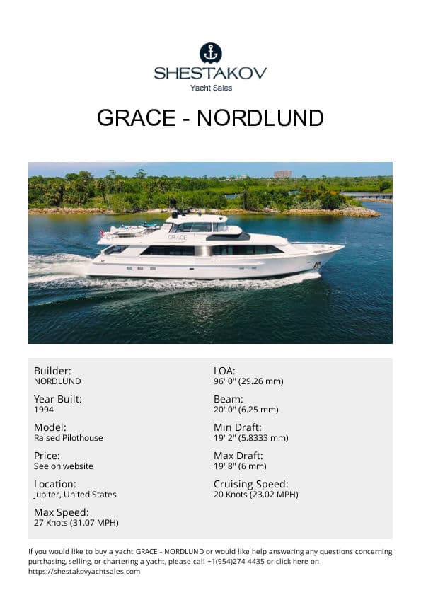 GRACE - Raised Pilothouse - 1995
