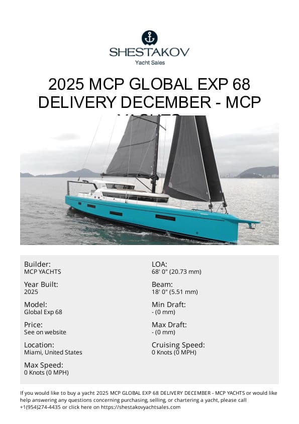 2025 MCP Global Exp 68 Delivery December - Global Exp 68 - 2025