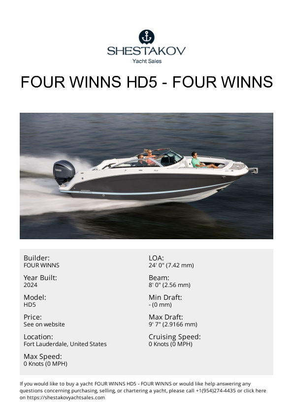 Four Winns HD5 - HD5 - 2025