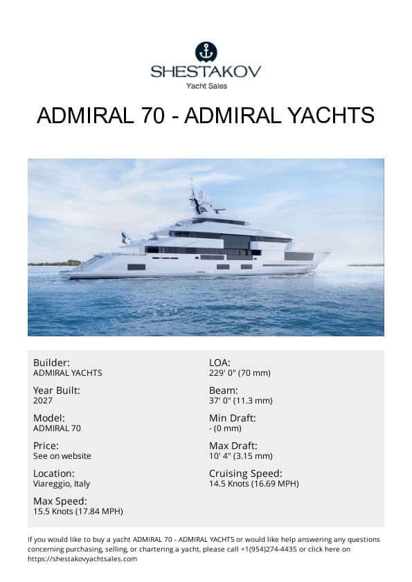 ADMIRAL 70 - ADMIRAL 70 - 2028