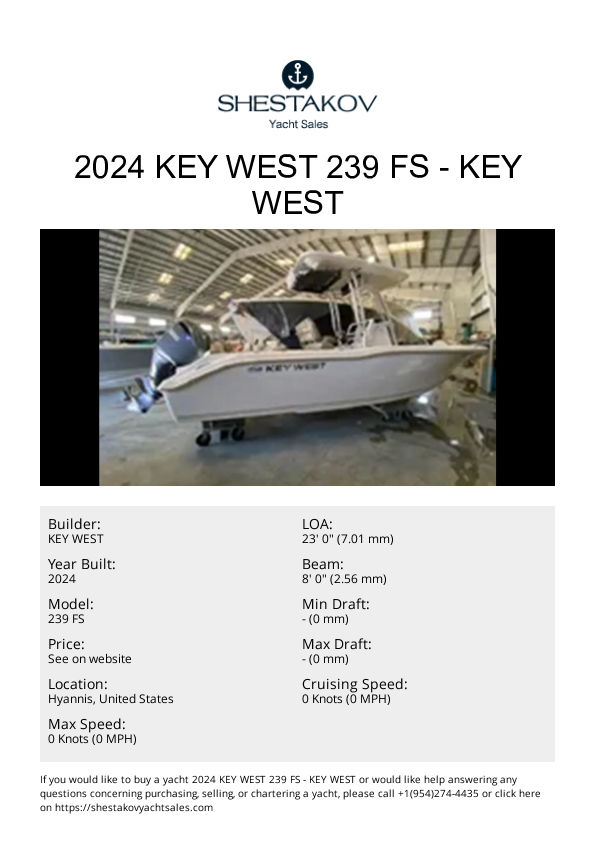 2024 Key West 239 FS - 239 FS - 2024