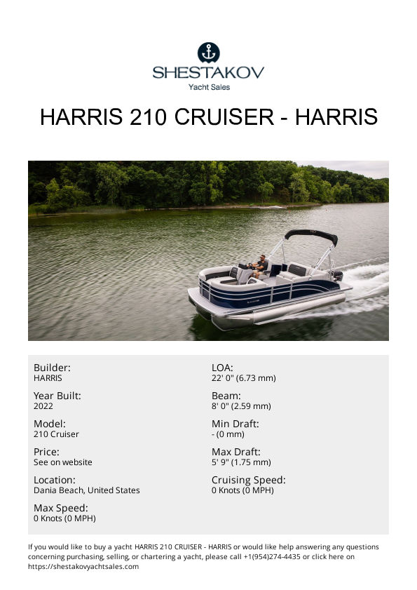 Harris 210 Cruiser - 210 Cruiser - 2023