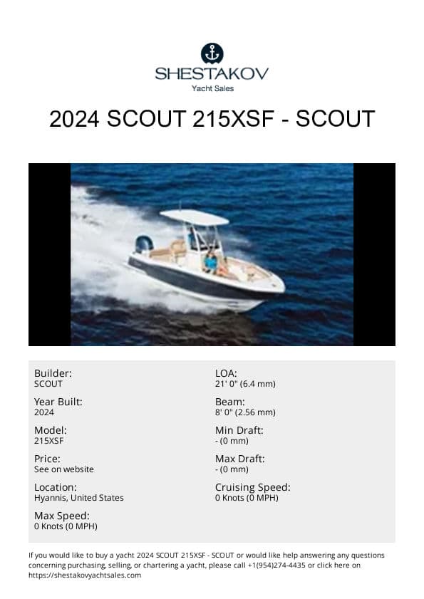 2024 Scout 215XSF - 215XSF - 2024