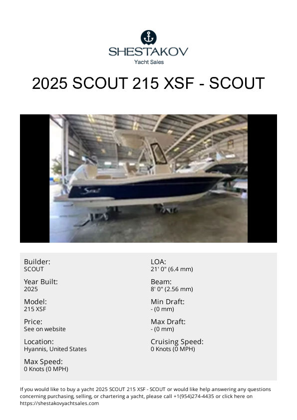 2025 Scout 215 XSF - 215 XSF - 2025