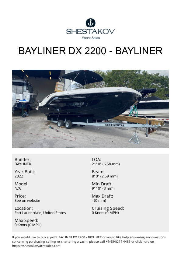 BAYLINER DX 2200 - undefined - 2022