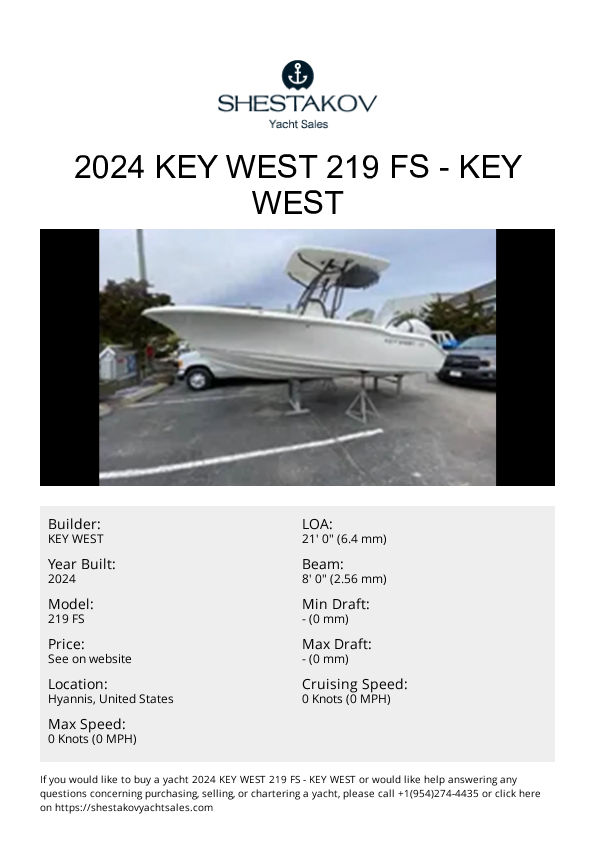 2024 Key West 219 FS - 219 FS - 2024