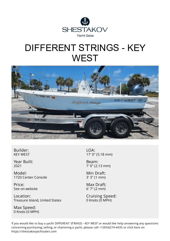 Different Strings - 1720 Center Console - 2021