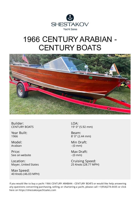 1966 Century Arabian - Arabian - 1966