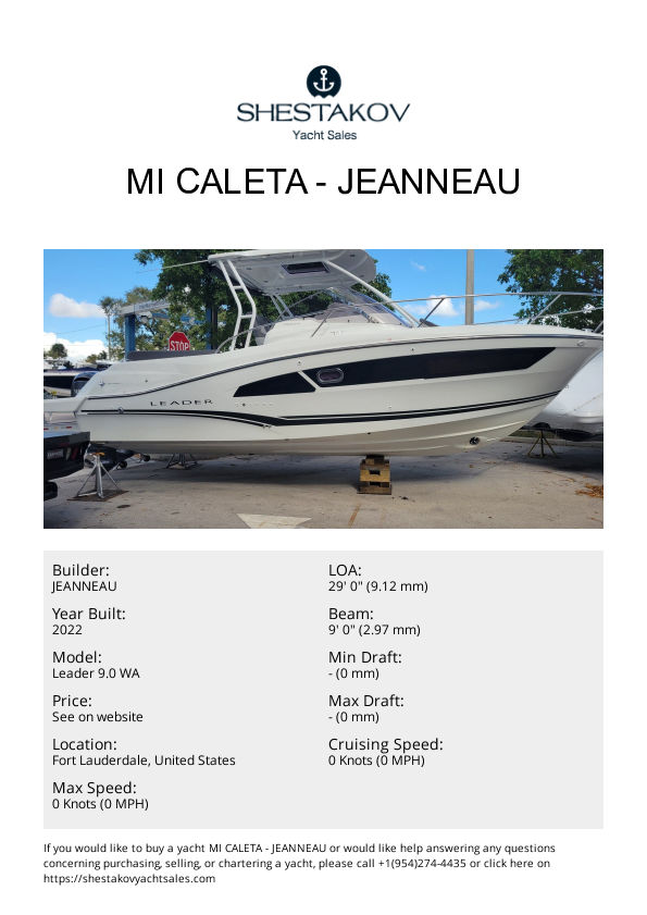 MI CALETA - Leader 9.0 WA - 2023